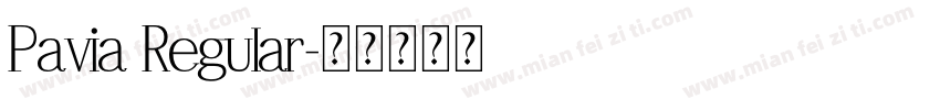 Pavia Regular字体转换
